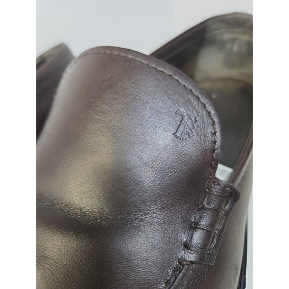 TOD’S Leather Slip-on Loafers Burgundy Oxblood Sz 11.5 Made In Italy, MSRP $700+ - Picture 4 of 16